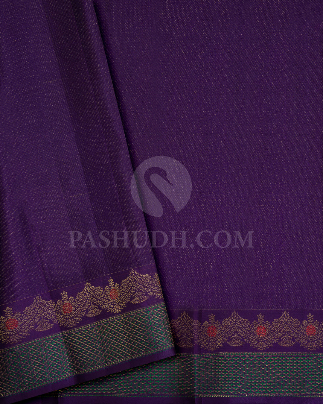 Purple Kanjivaram Silk Saree-D669(D)