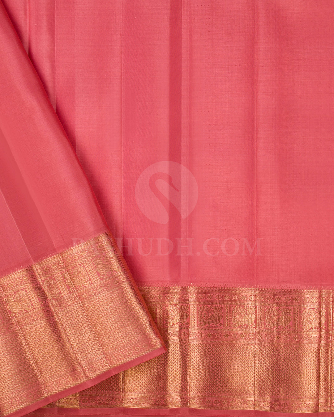Lavender And Pale Orange Kanjivaram Silk Saree - S1151(C)