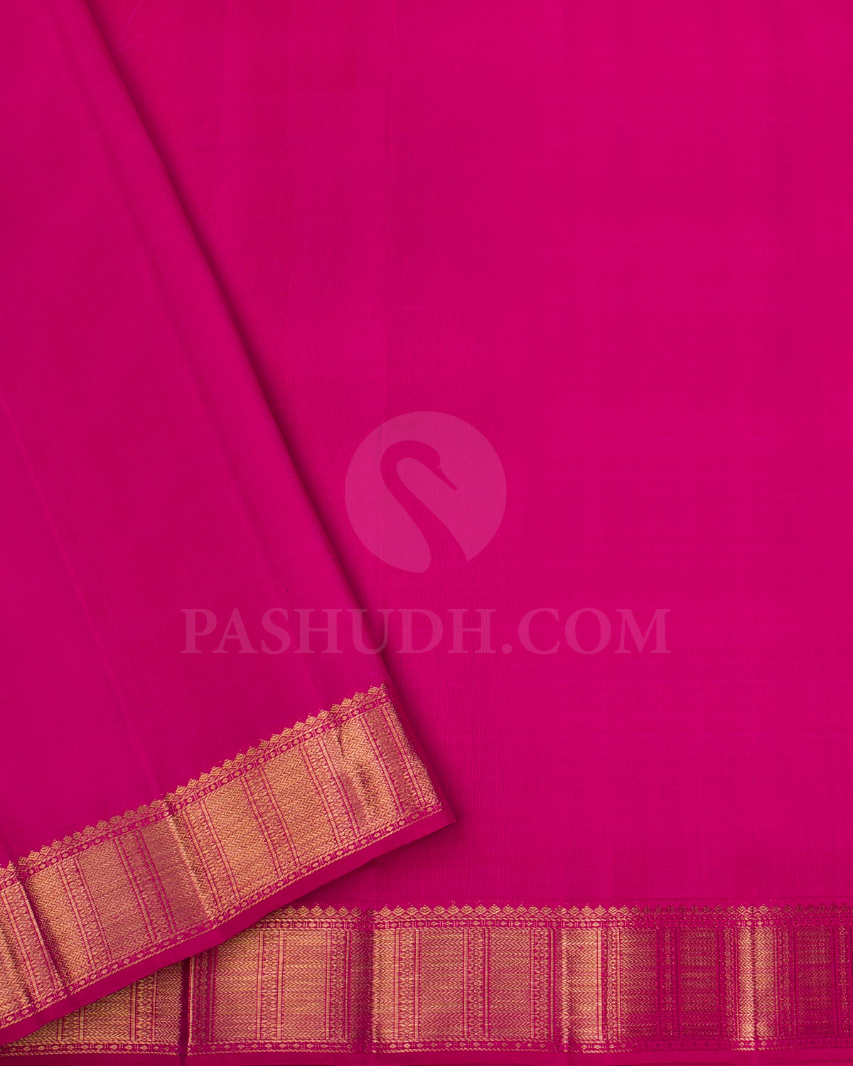 Deep Teal Green, Watermelon Pink And Rani Pink Kanjivaram Silk Saree - S1262(A)