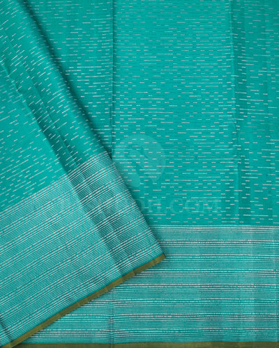 Royal Blue And Sky Blue Kanjivaram Silk Saree - D507(E)