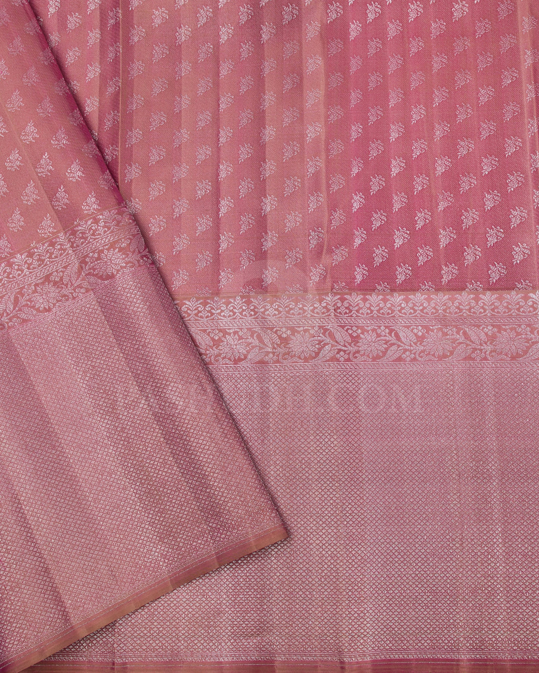 Mild Orange And Old Rose Kanjivaram Silk Saree - DT280(A)