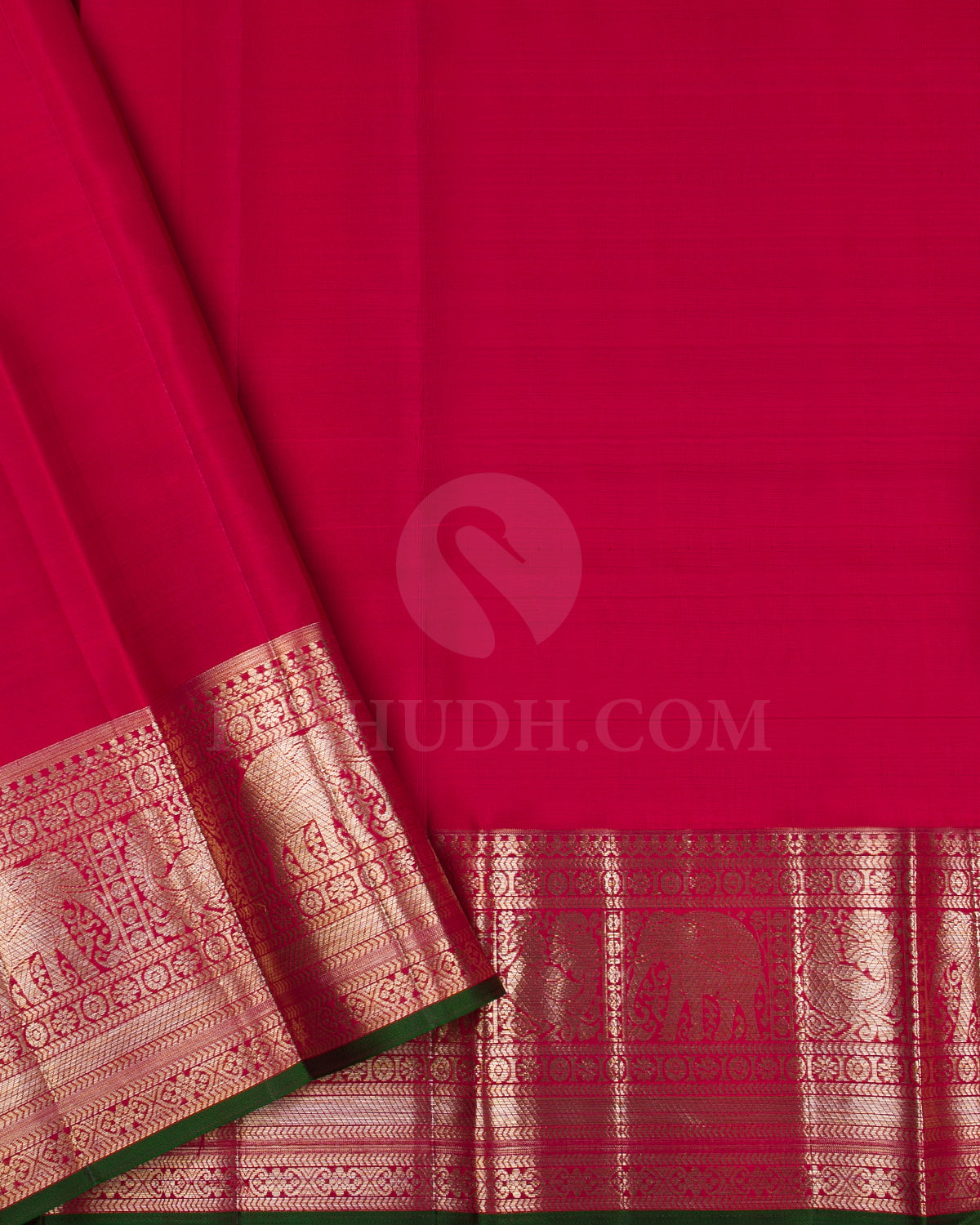 Brick Red Kanjivaram Silk Saree - DJ273(E)