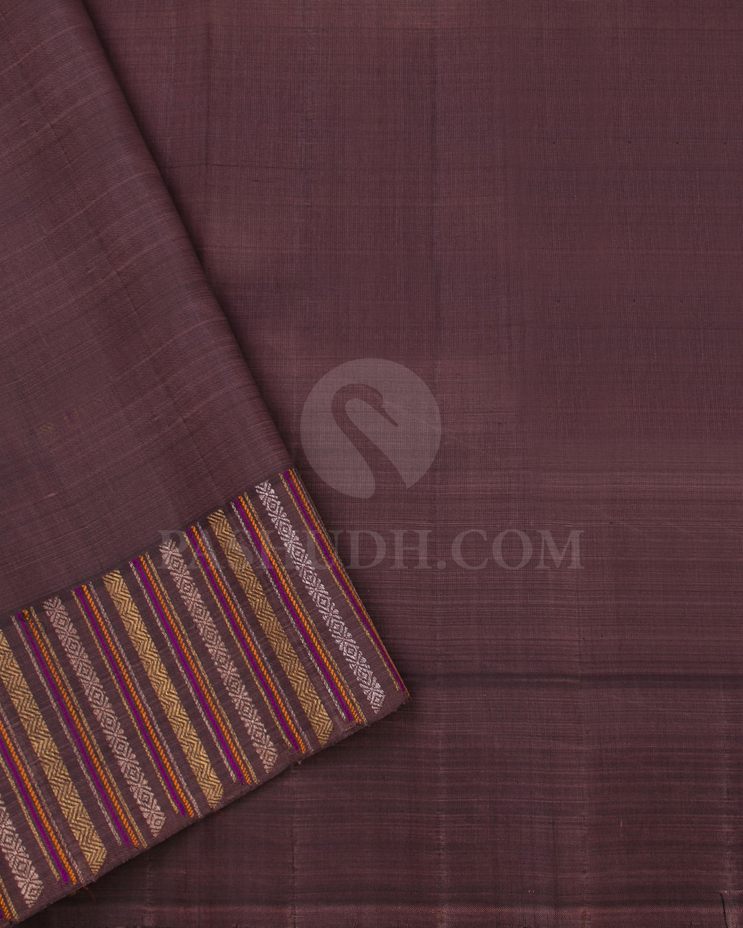 Old Rose And Light Brown Kanjivaram Silk Saree - S1114(B)