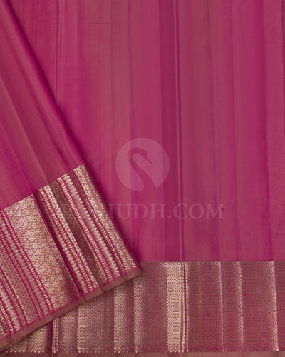 Baby Pink Beige Kanjivaram Silk Saree - D572(A)