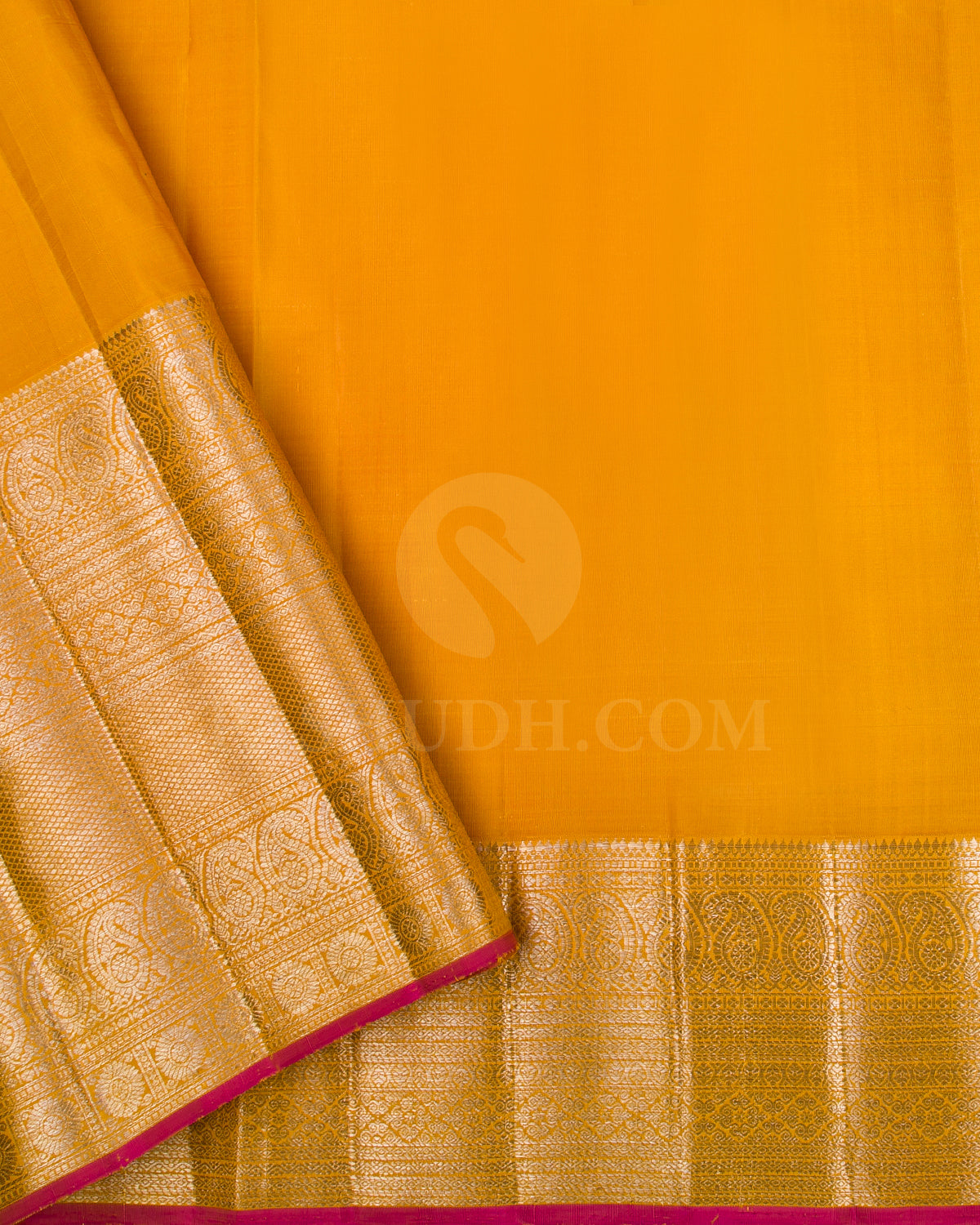 Sky Blue and Mango Yellow Kanjivaram Silk Saree - S1263(A)