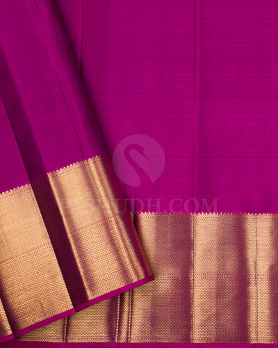 Candy Pink And Violet Kanjivaram Silk Saree - S1250(A)