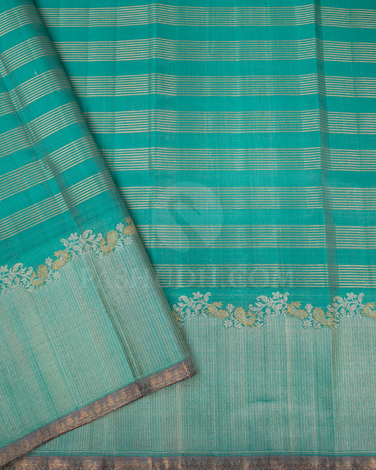 Sky Blue Kanjivaram Silk Saree - S1131(D)