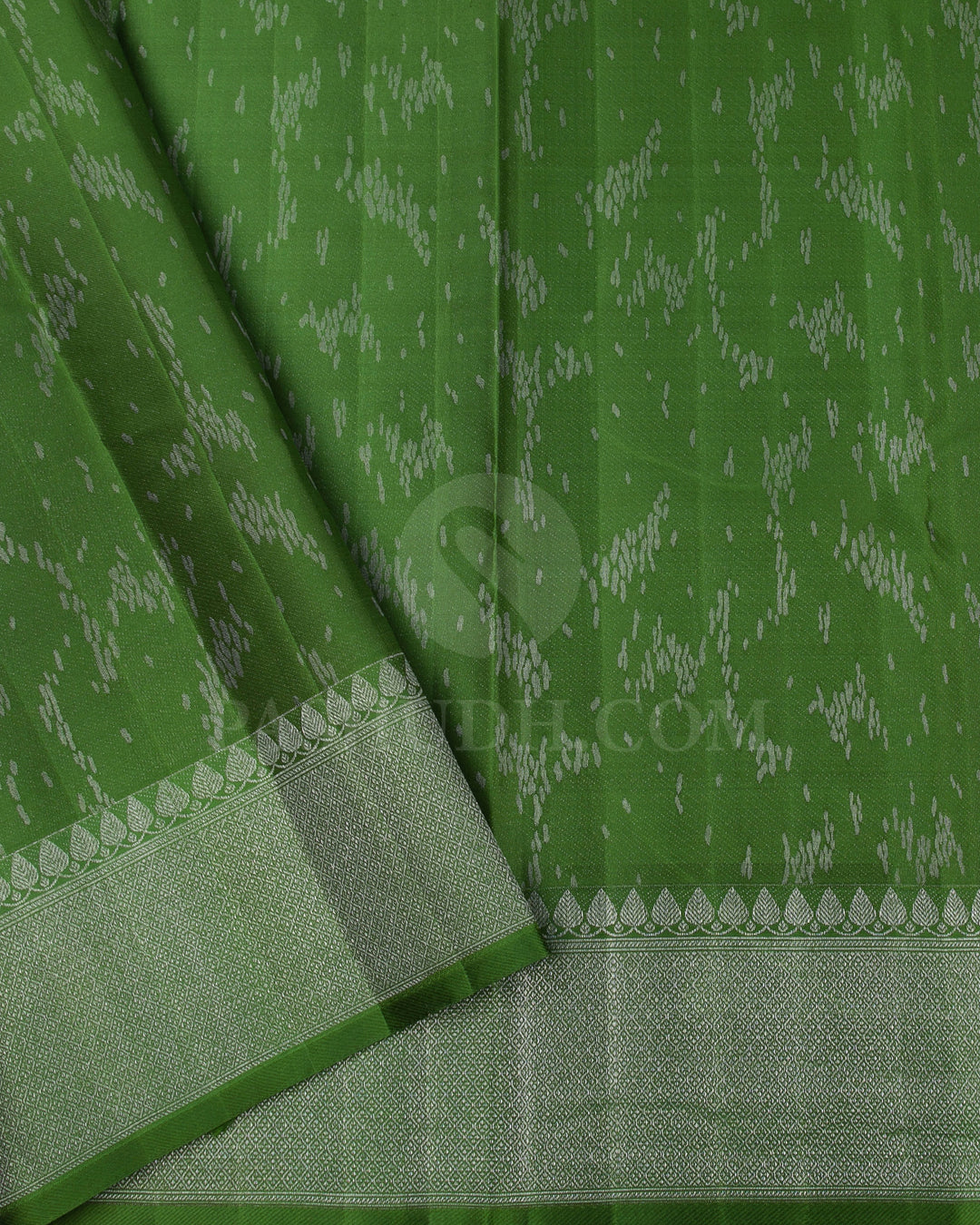 Deep Lavender And Green Kanjivaram Silk Saree - D573(A)