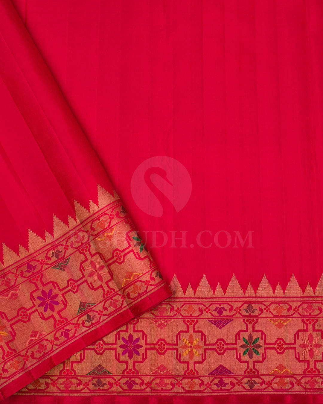 Red Kanjivaram Silk Saree - S1258(A)