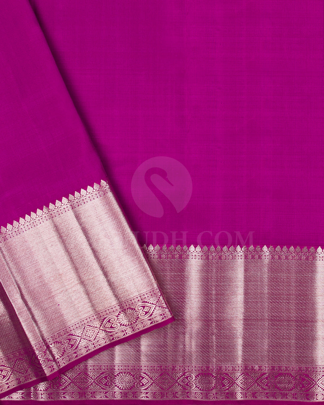 Gold, Silver And Violet Organza Kanjivaram Silk Saree - S1229(A)