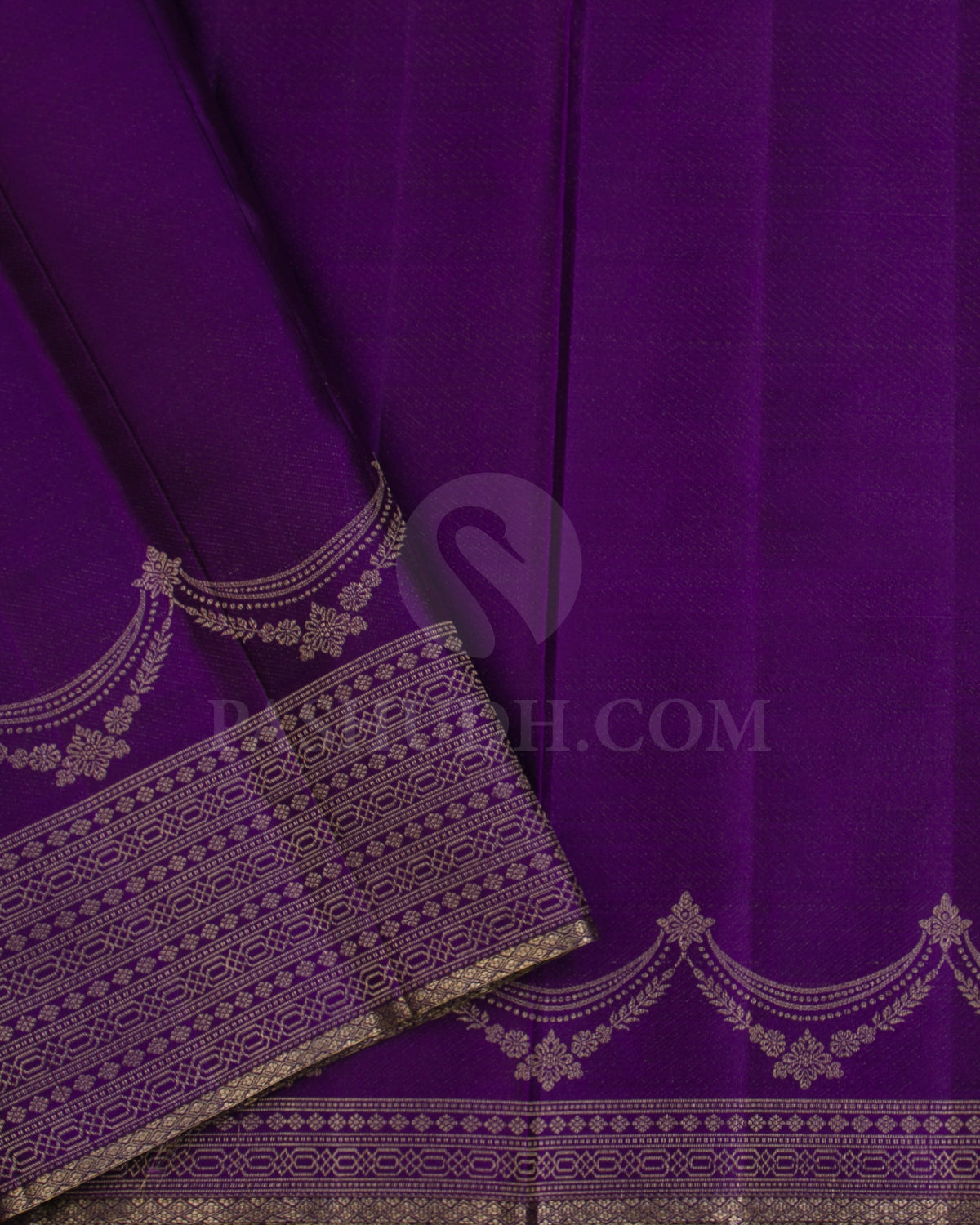 Lavender and Purple Kanjivaram Silk Saree - DJ289(C)