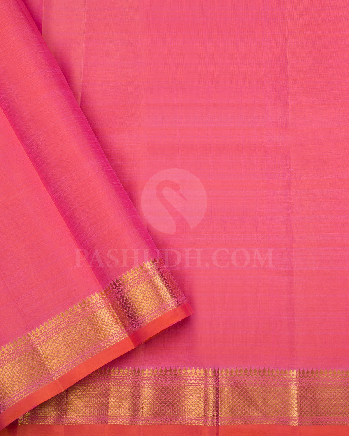 Off White And Peach Traditional Kanjivaram Silk Saree - SVJ32