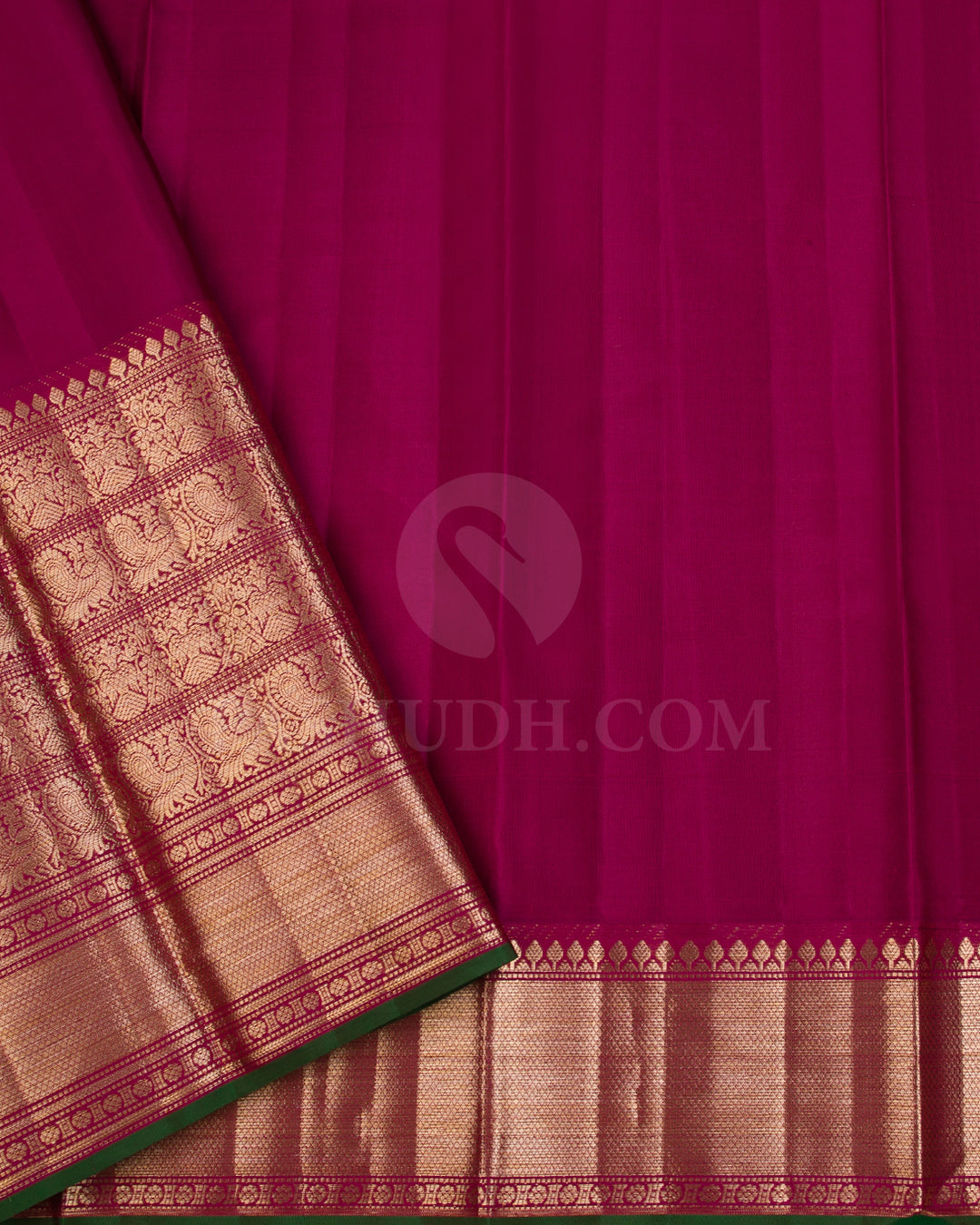Peach And Maroon Kanjivaram Silk Saree - D569(B)