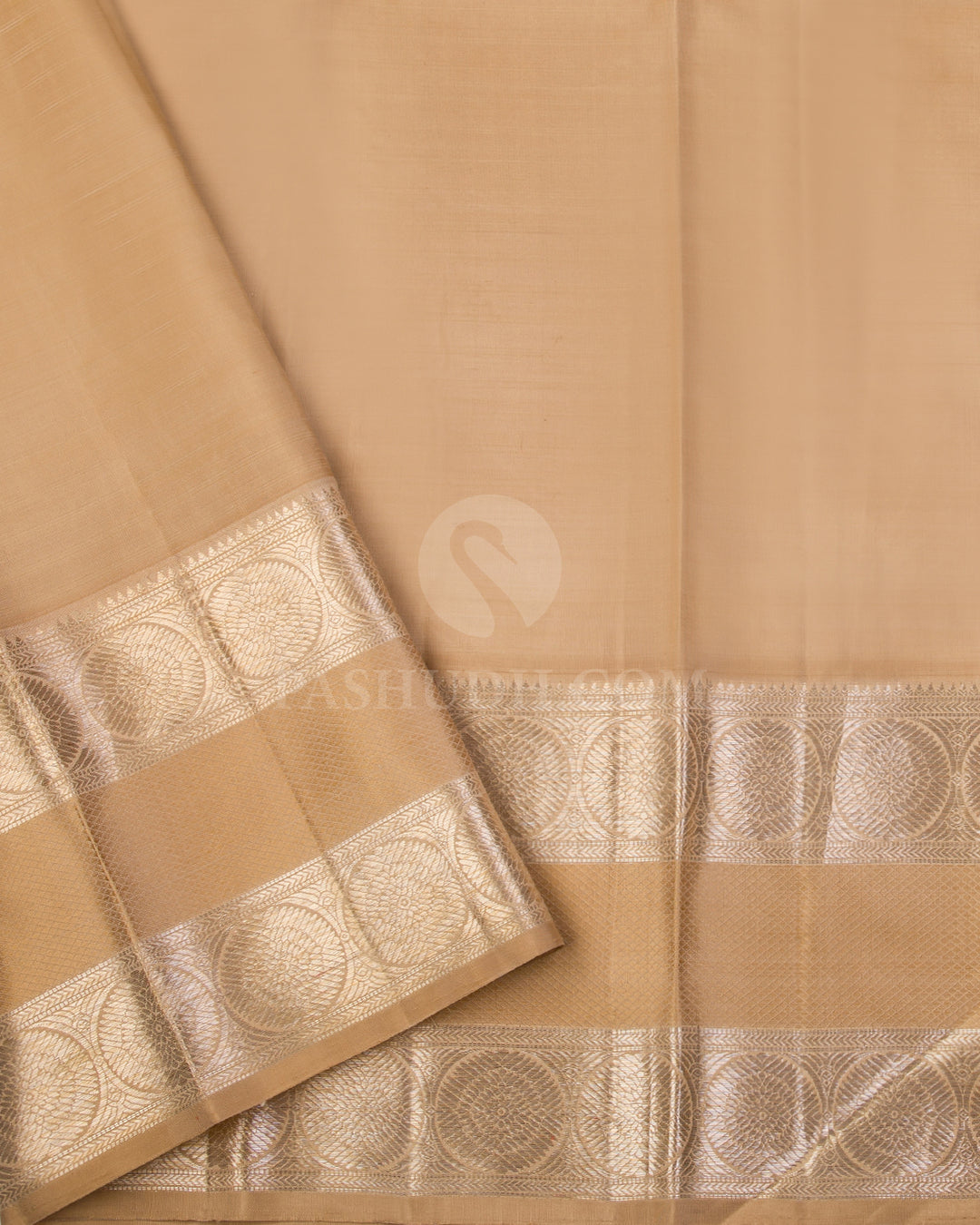 Red & Beige Kanjivaram Silk Saree - S1022(A) - View 3