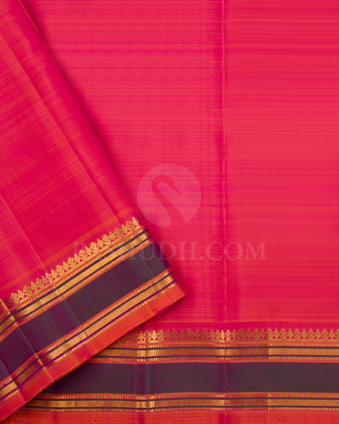 Violet Shot Pink And Peach Traditional Kanjivaram Silk Saree - SVJ15