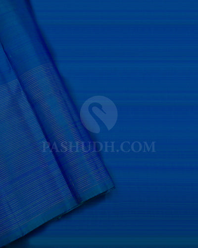 Cobalt Blue Kanjivaram Silk Saree - K12