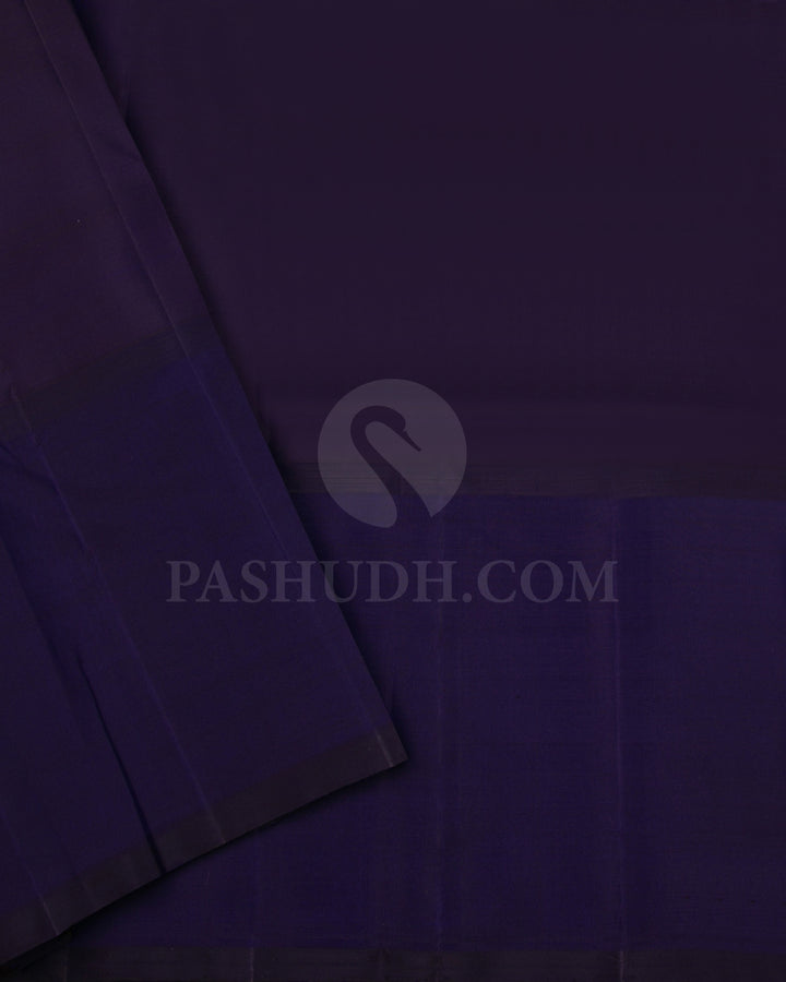 Lavender And Purple Kajivaram Silk Saree - K1