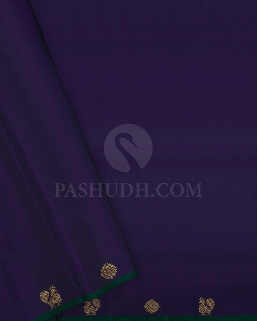 Green And Orange Checks , Pink and Purple Traditional Kanjivaram Silk Saree - K16