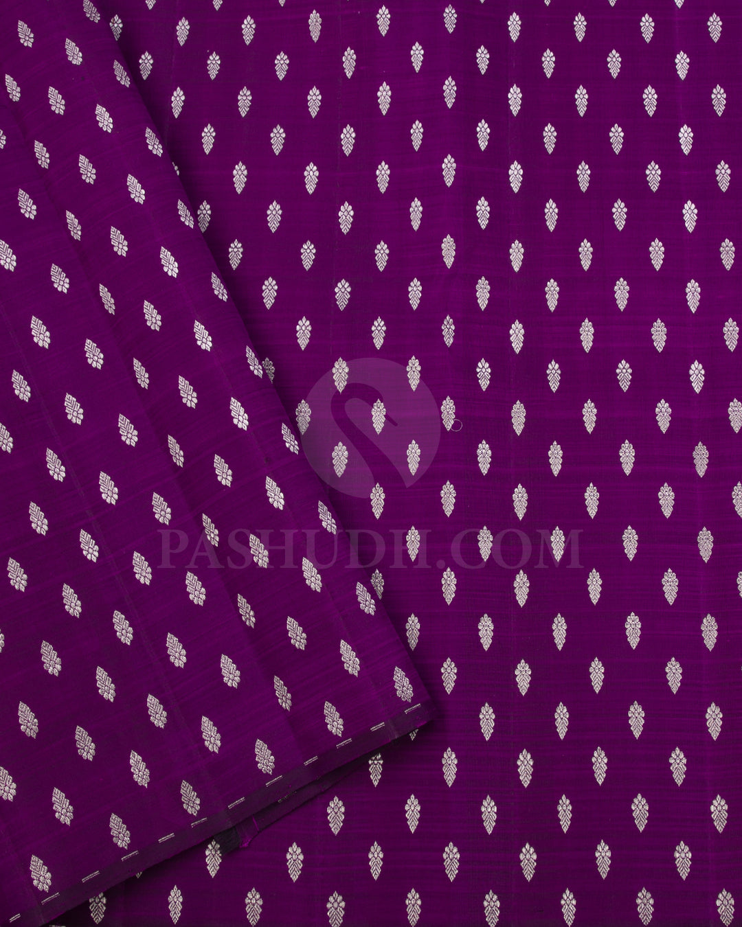 Orange Shot Pink And Purple Borderless Traditional Kanjivaram Silk Saree - SVJ16