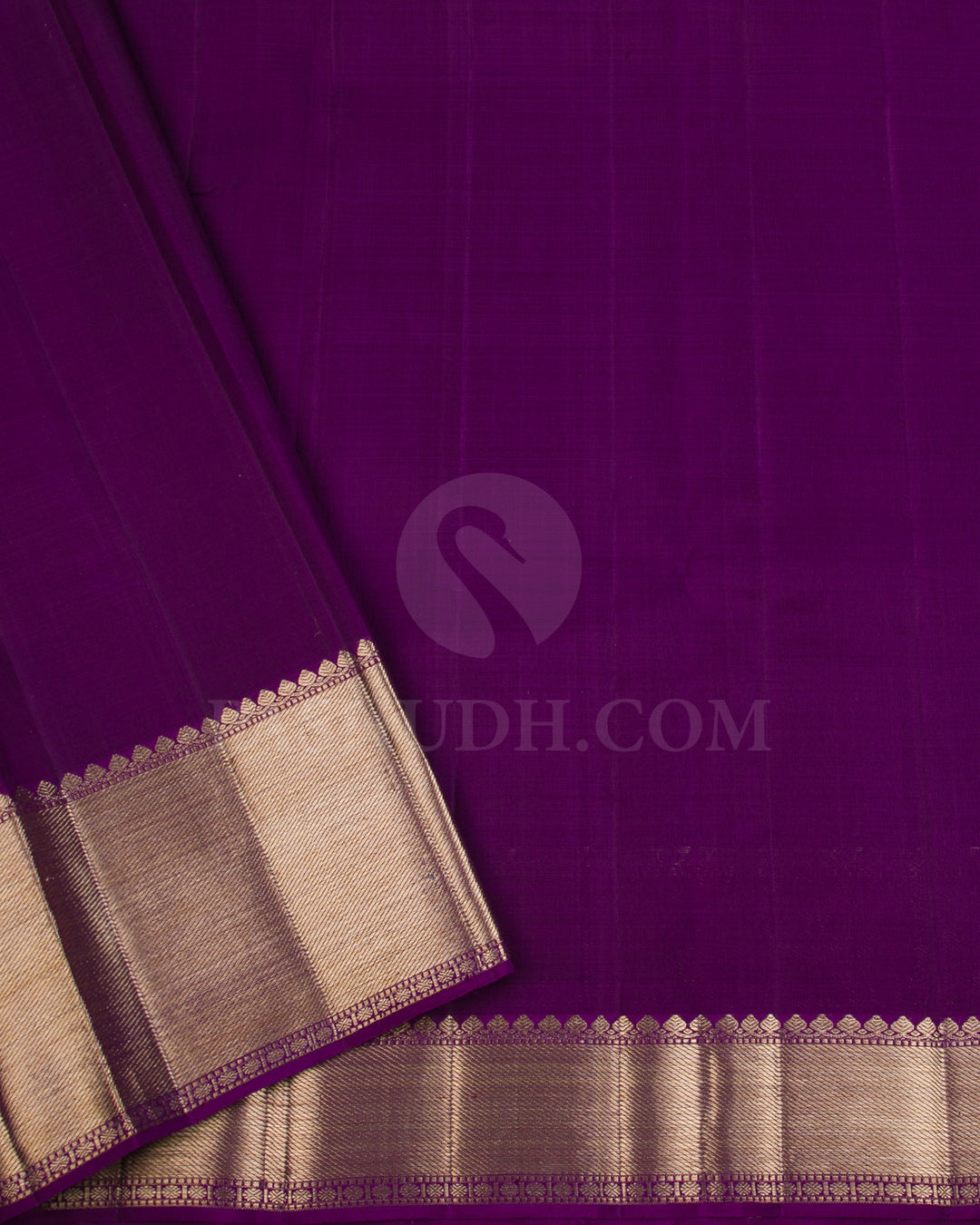 Purple Organza Shimmer Kanjivaram Silk Saree - S1096(B)