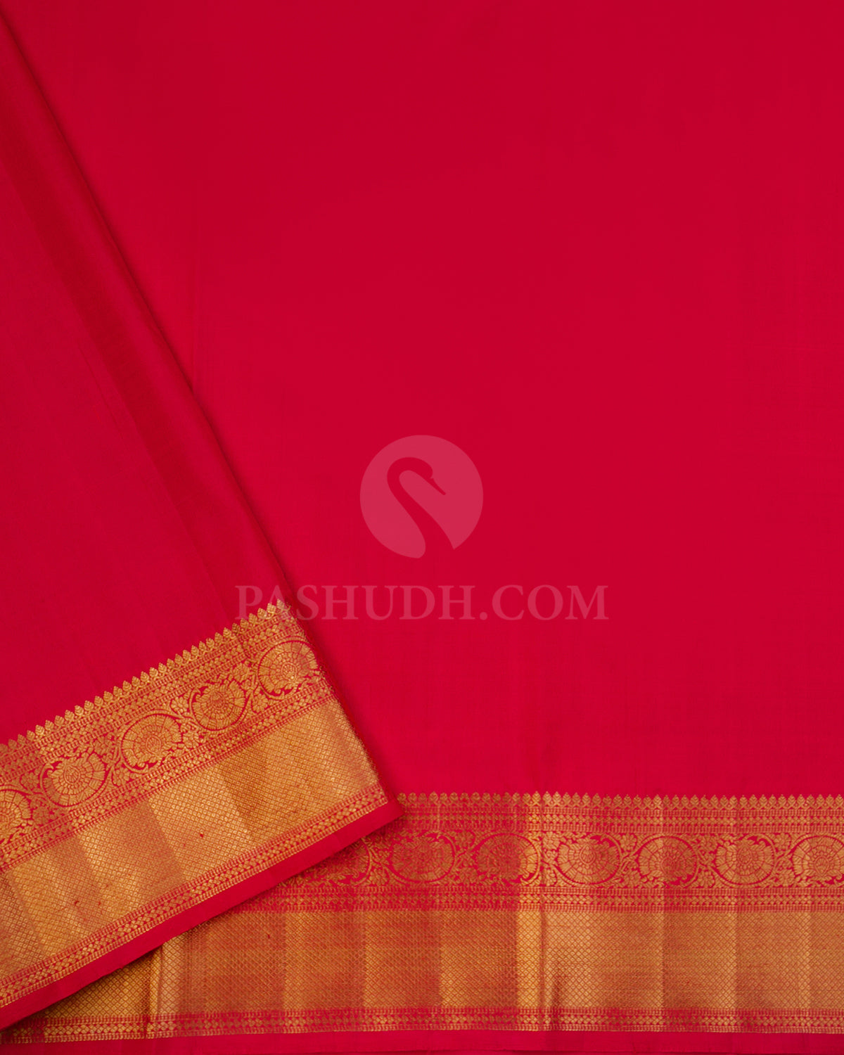 Red Pure Zari Kanjivaram Silk Saree - P123