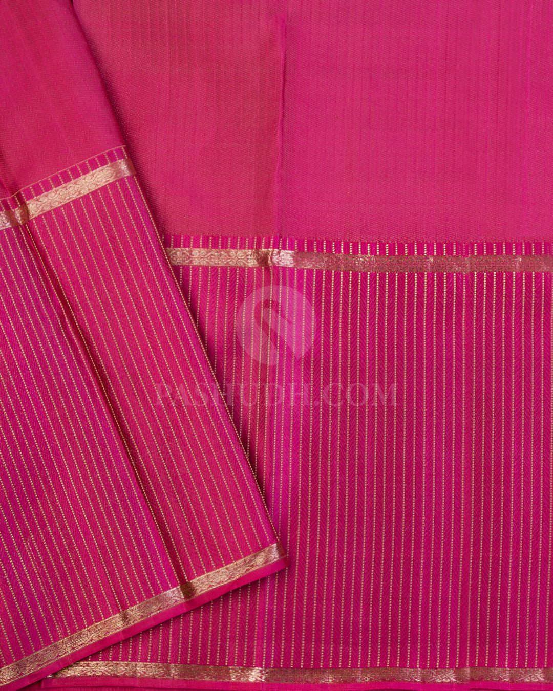 Yellow and Pink Kanjivaram Silk Saree - DT218