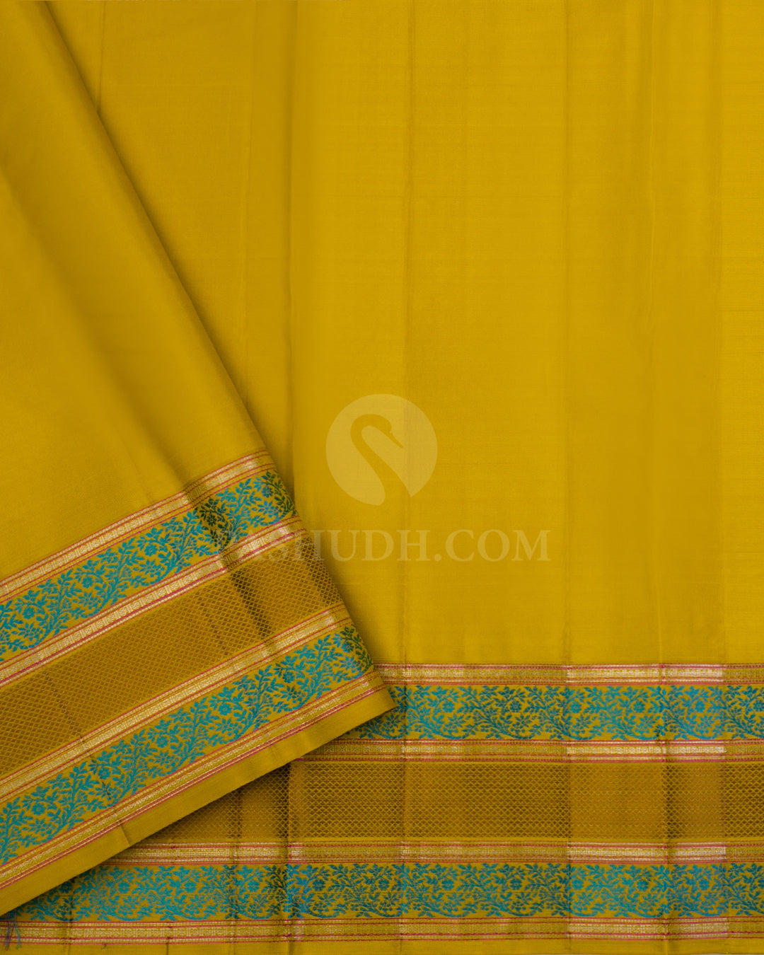 Yellow Kanjivaram Silk Saree - DJ247