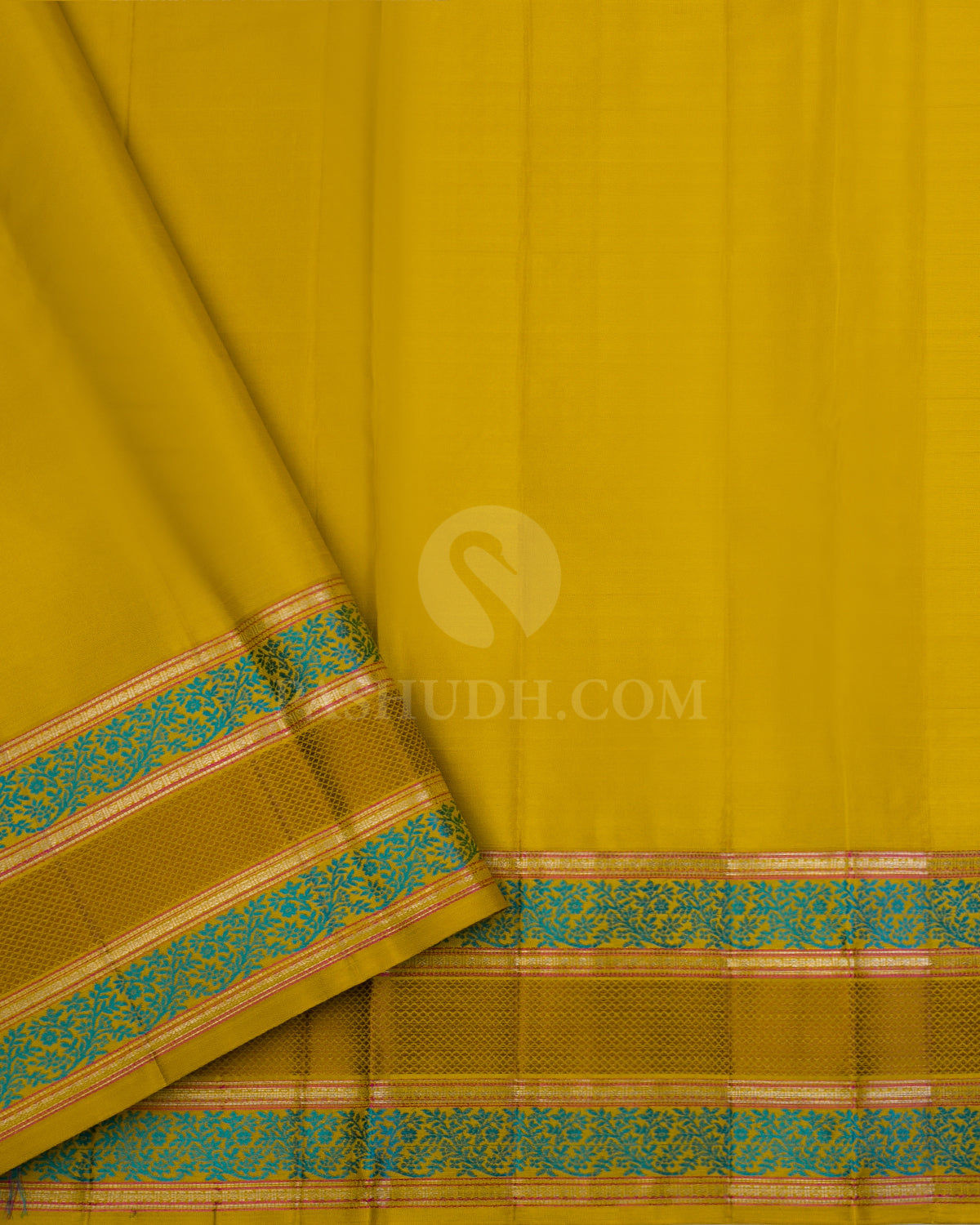 Yellow Kanjivaram Silk Saree - DJ247