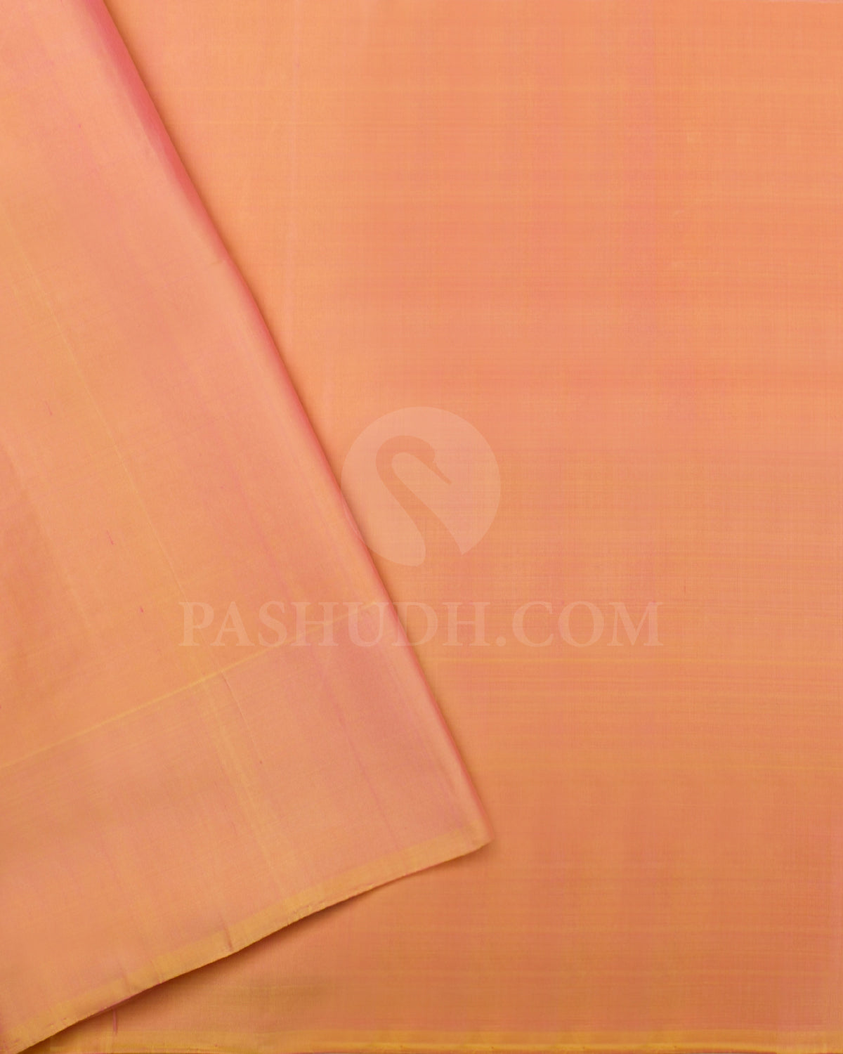 Baby Pink And Peach Soft Silk Saree - C93