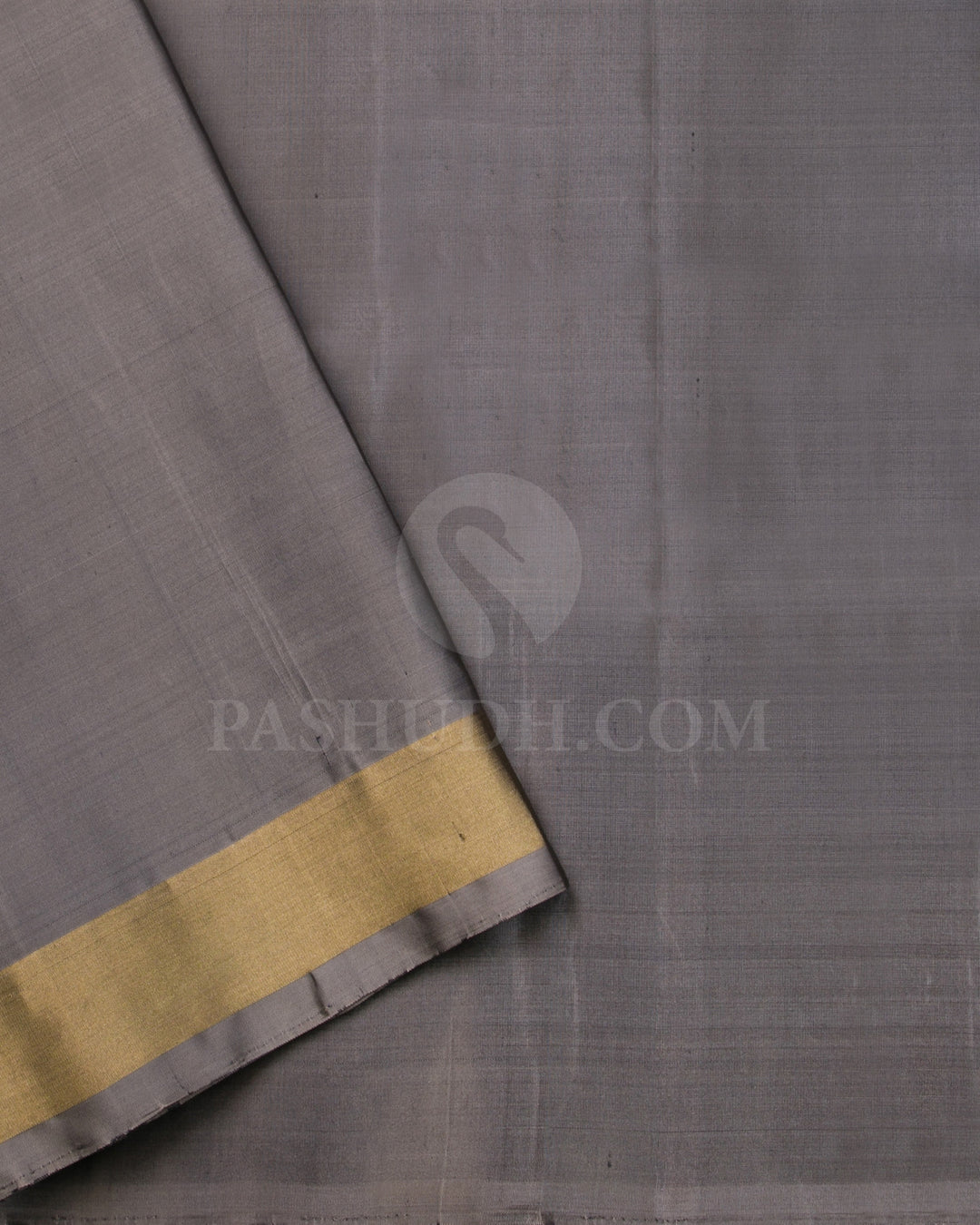 Royal Blue And Greige Soft Silk Saree - C70
