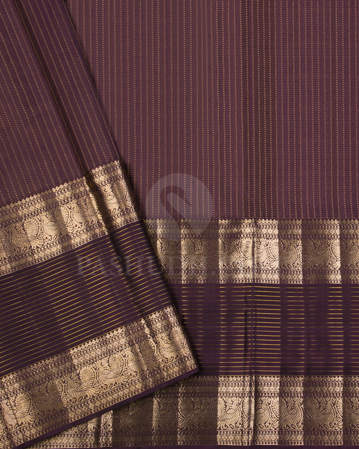 Wine Kanjivaram Silk Saree - D579(A)