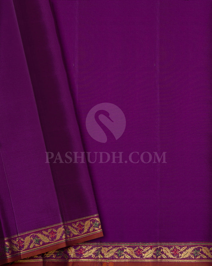 Purple Kanjivaram Silk Saree-DJ444(A)