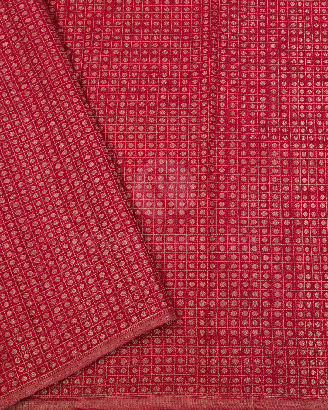 Mango Yellow And Red Kanjivaram Silk Saree - D554(B)