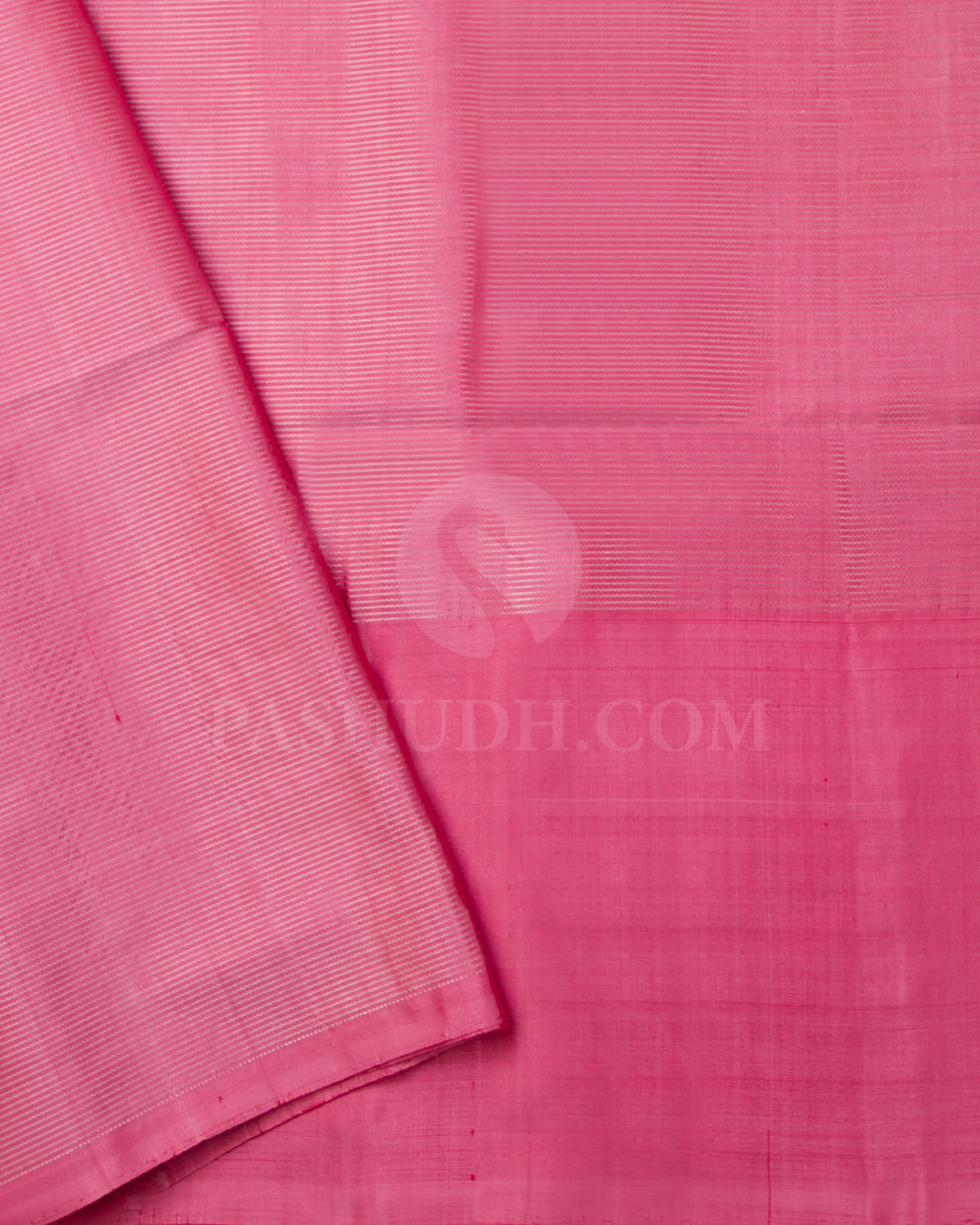 Bottle Green And Watermelon Pink Soft Silk Saree - C69