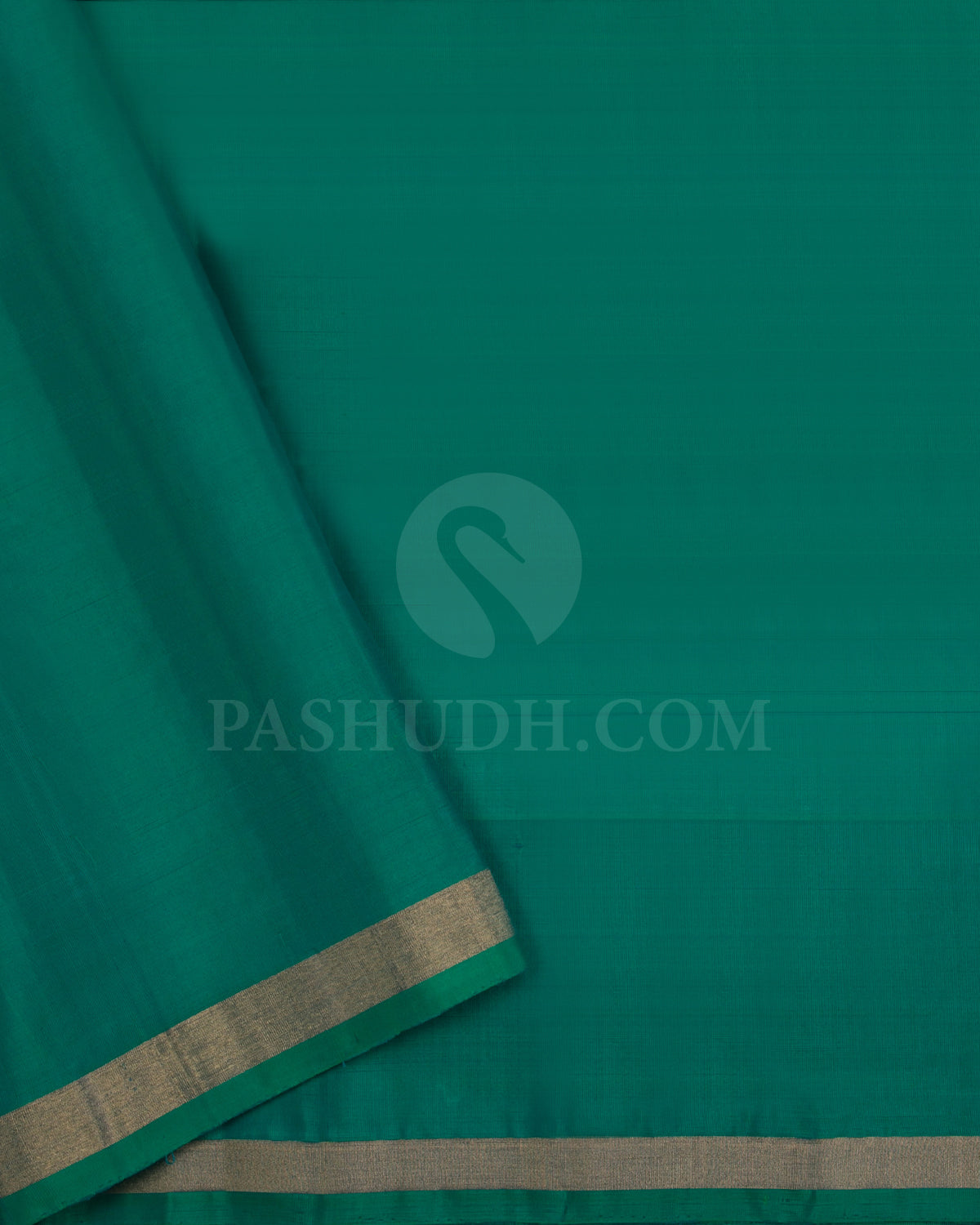 Royal Blue And Green Soft Silk Saree - C97