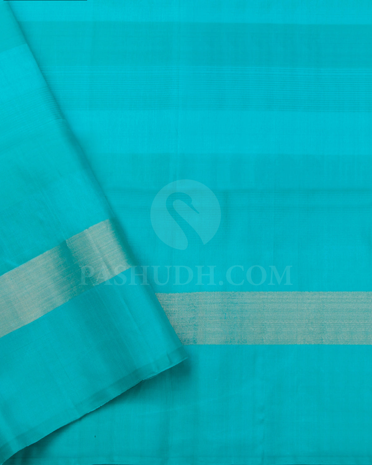 Yellow And Sky Blue Soft Silk Saree - C43