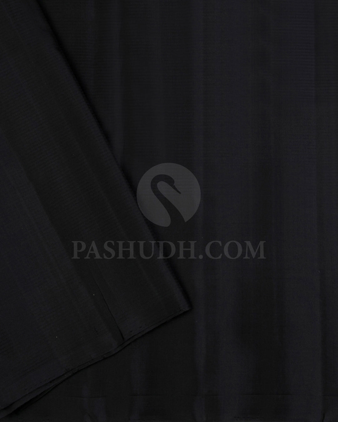 Pastel Pink and Black Soft Silk Saree - C101