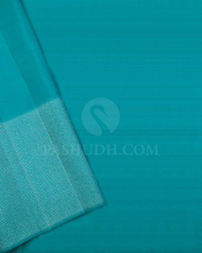 Bright Blue Kanjivaram Silk Saree - S1251(B)