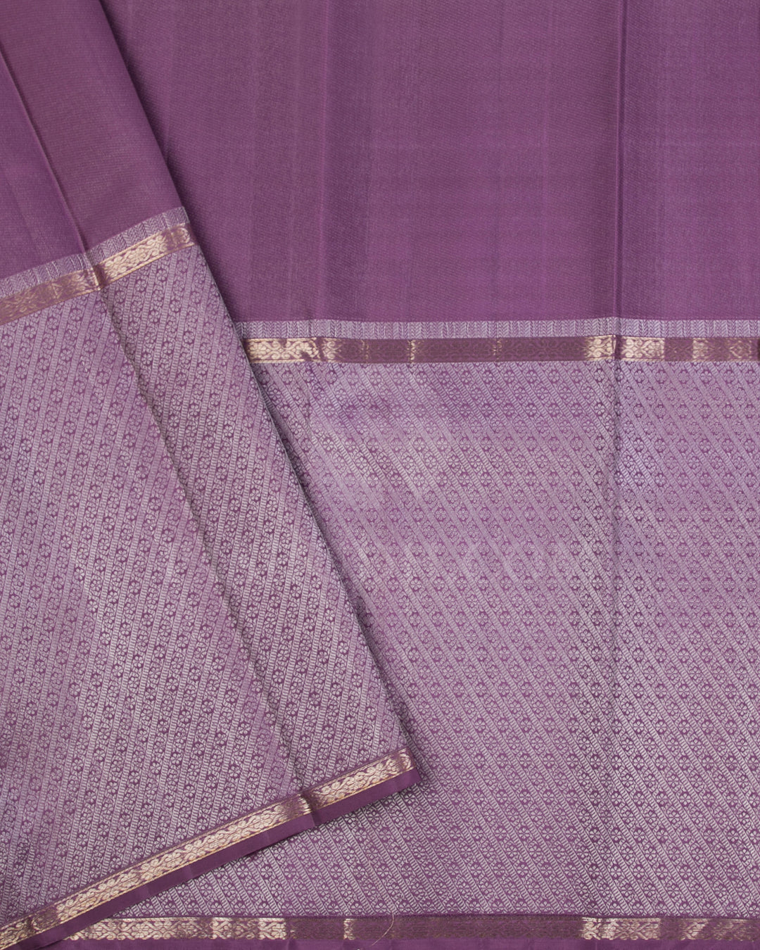 Dark Lavender Kanjivaram Silk Saree - DT257(D)