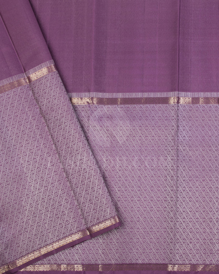 Dark Lavender Kanjivaram Silk Saree - DT257(D)