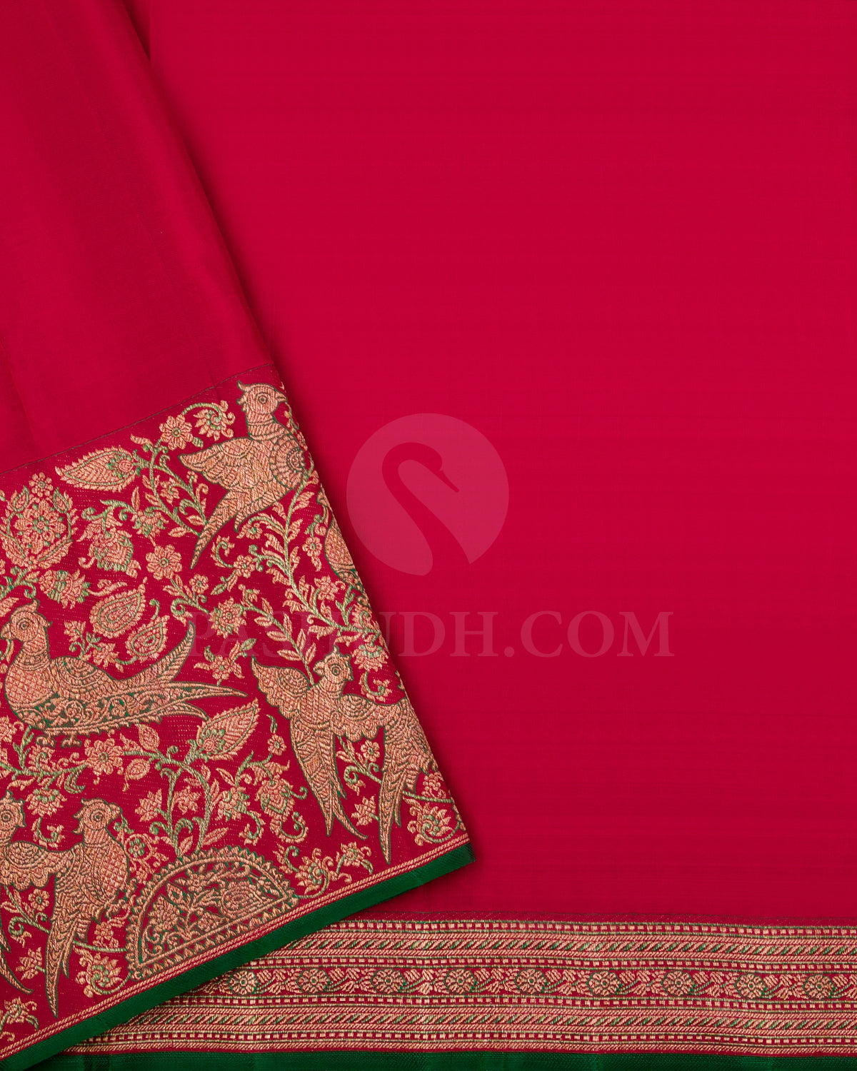 Bright Red Kanjivaram Silk Saree - S1274(A)