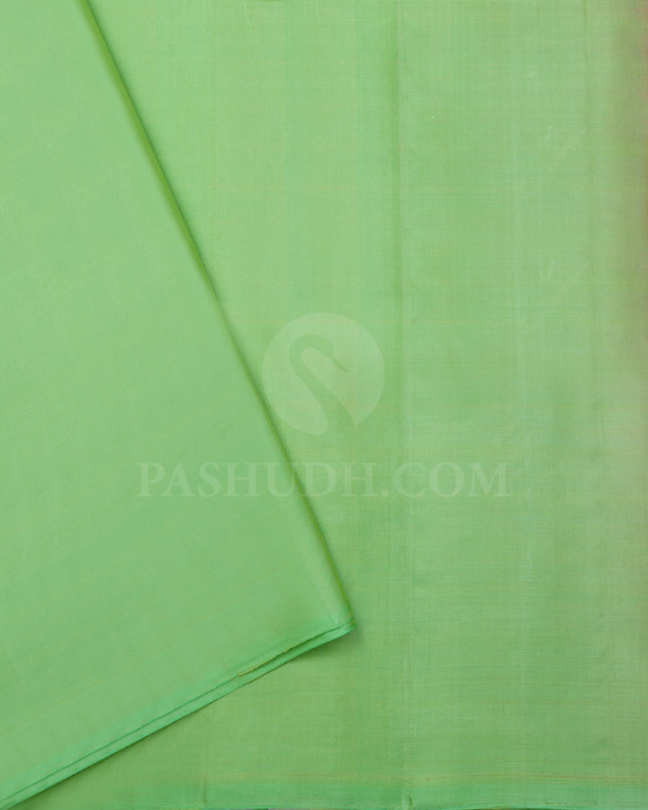 Red Shot Pink And Neon Green Soft Silk Saree - C76