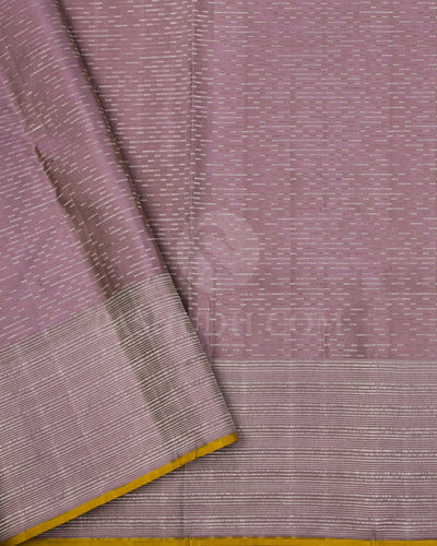 Sage Green And Mauve Kanjivaram Silk Saree - D507(F)