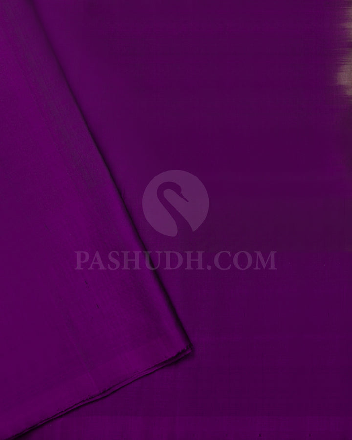 Light Brown And Violet Soft Silk Saree - C47