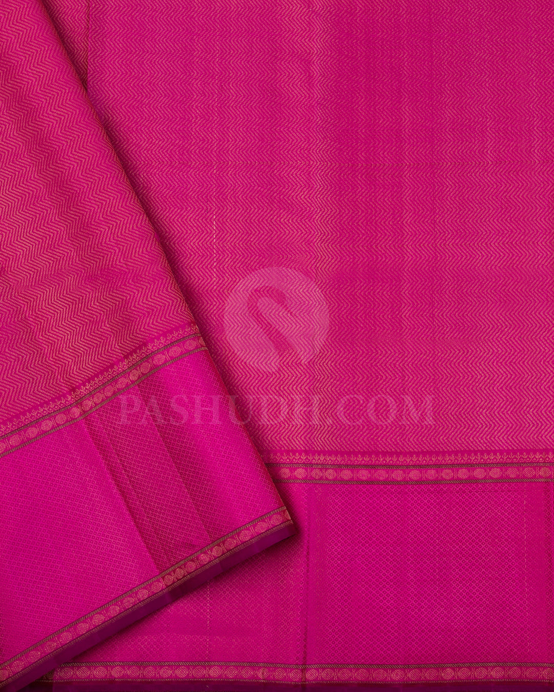 Kumkum Red And Rose Pink Kanjivaram Silk Saree - D574(B)