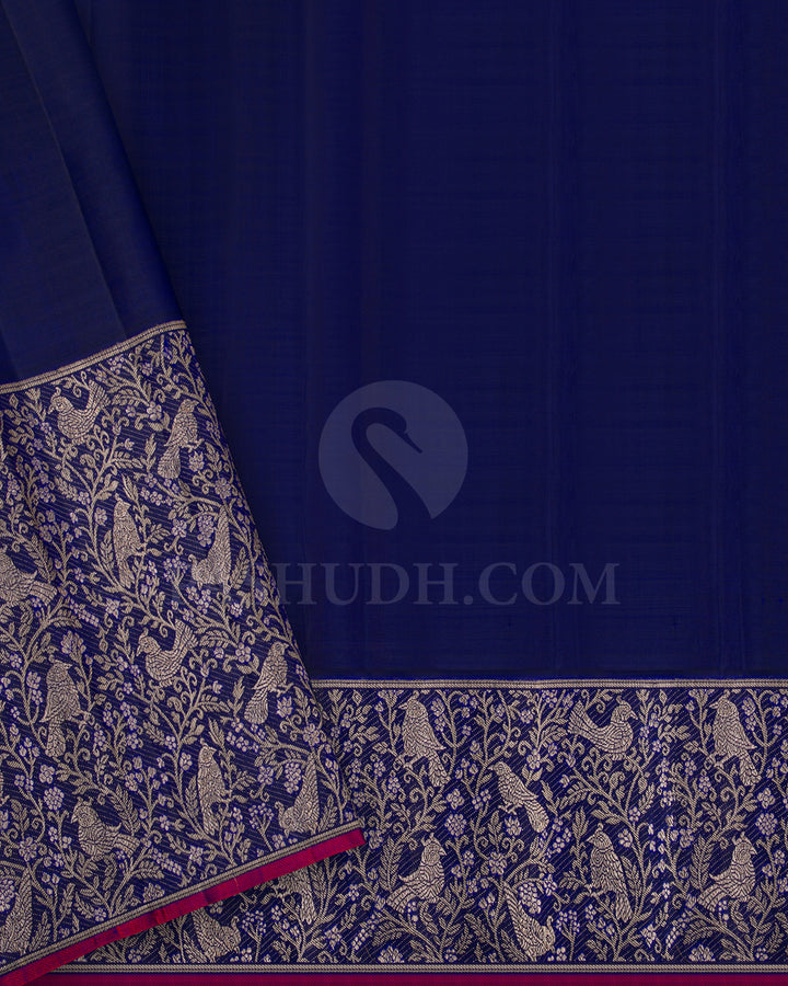 Royal Blue Kanjivaram Silk Saree - S1317(A)