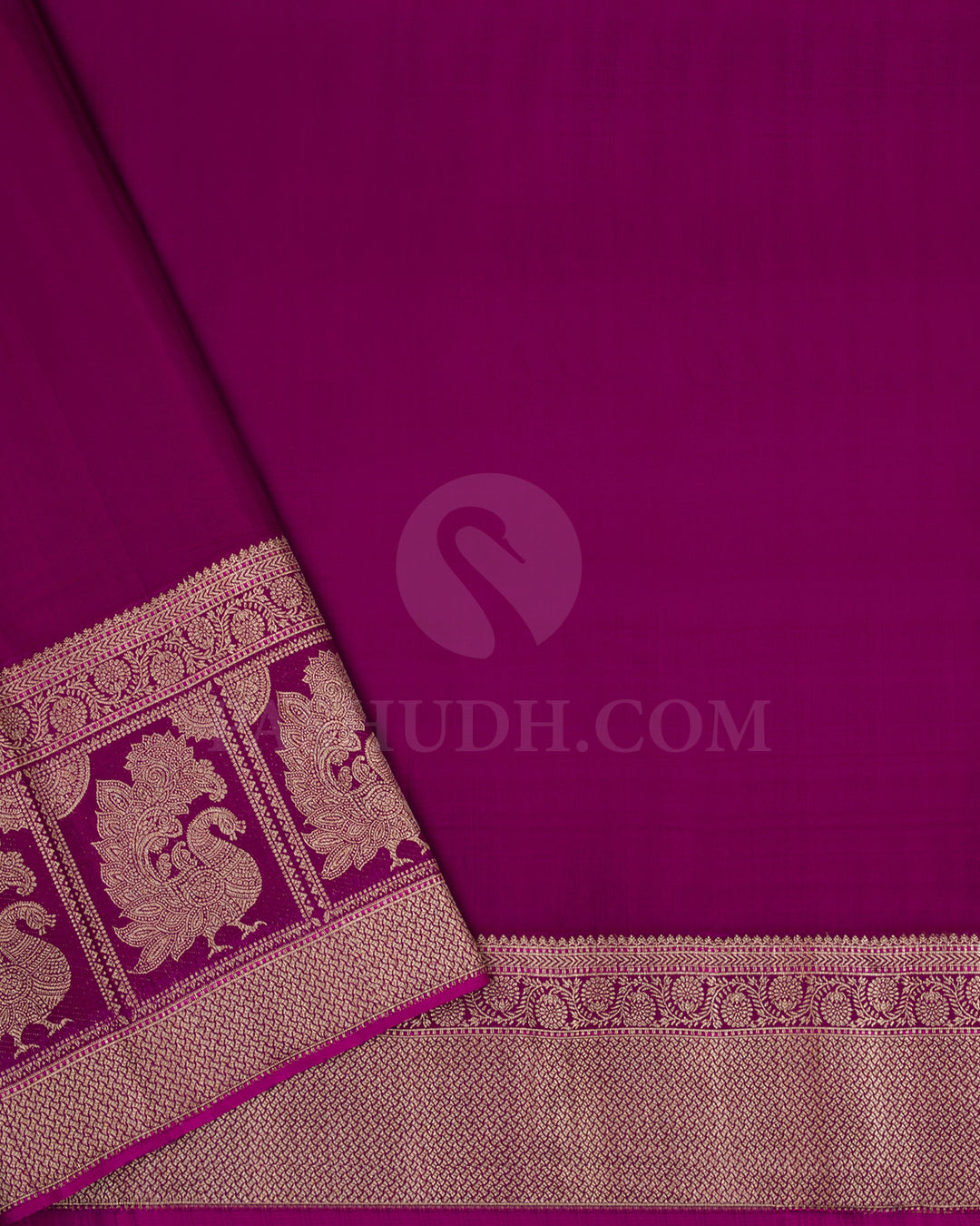 Lilac and Violet Kanjivaram Silk Saree - S1319(A)