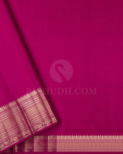 Rasberry Pink Kanjivaram Silk Saree - D578(B)