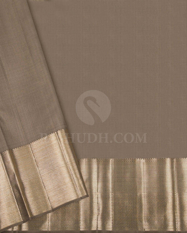 Gold Silver Organza Shimmer Kanjivaram Silk Saree - S1286(B)