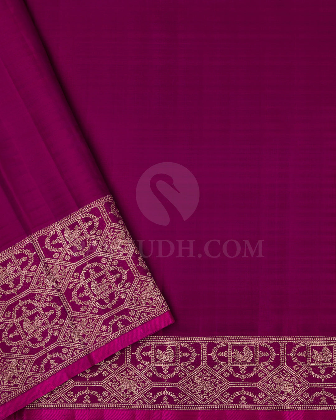 Lavender And Magenta Kanjivaram Silk Saree - S1266(B)